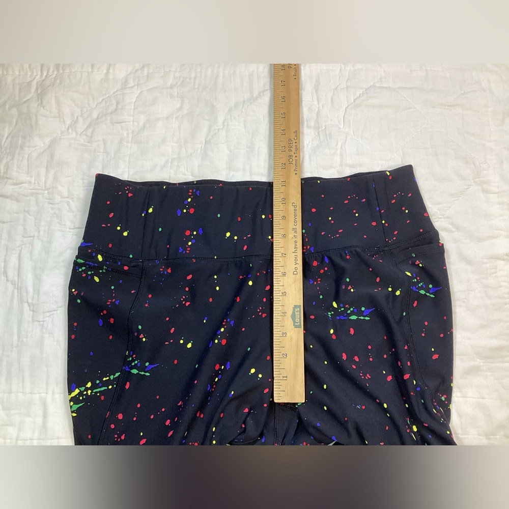 Livi Active Paint Splatter Crop Leggings Black 18/20 - Picture 5 of 8